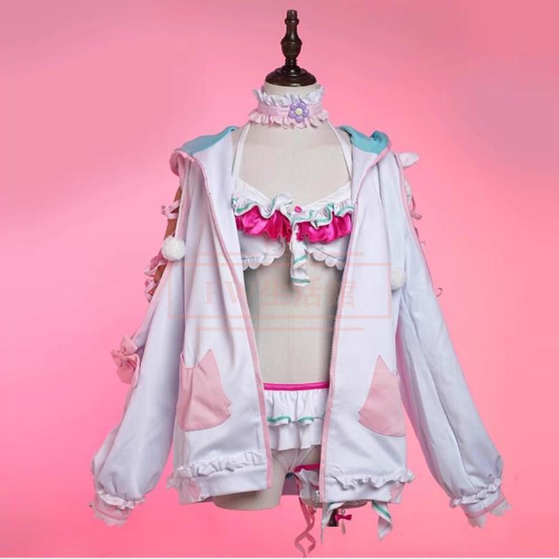 バーチャル VTuber 風 博衣こより 水着コスプレ衣装 コスチューム