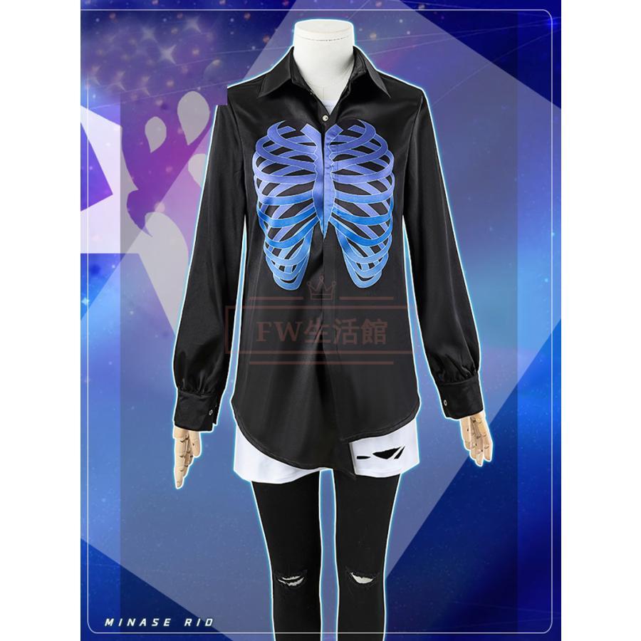 バーチャルYouTuber VTuber 水無世燐央 コスプレ衣装 ウィッグ 靴 コスチューム 演出服 アニメ ゲーム ハロウィン cosplay 変装_3