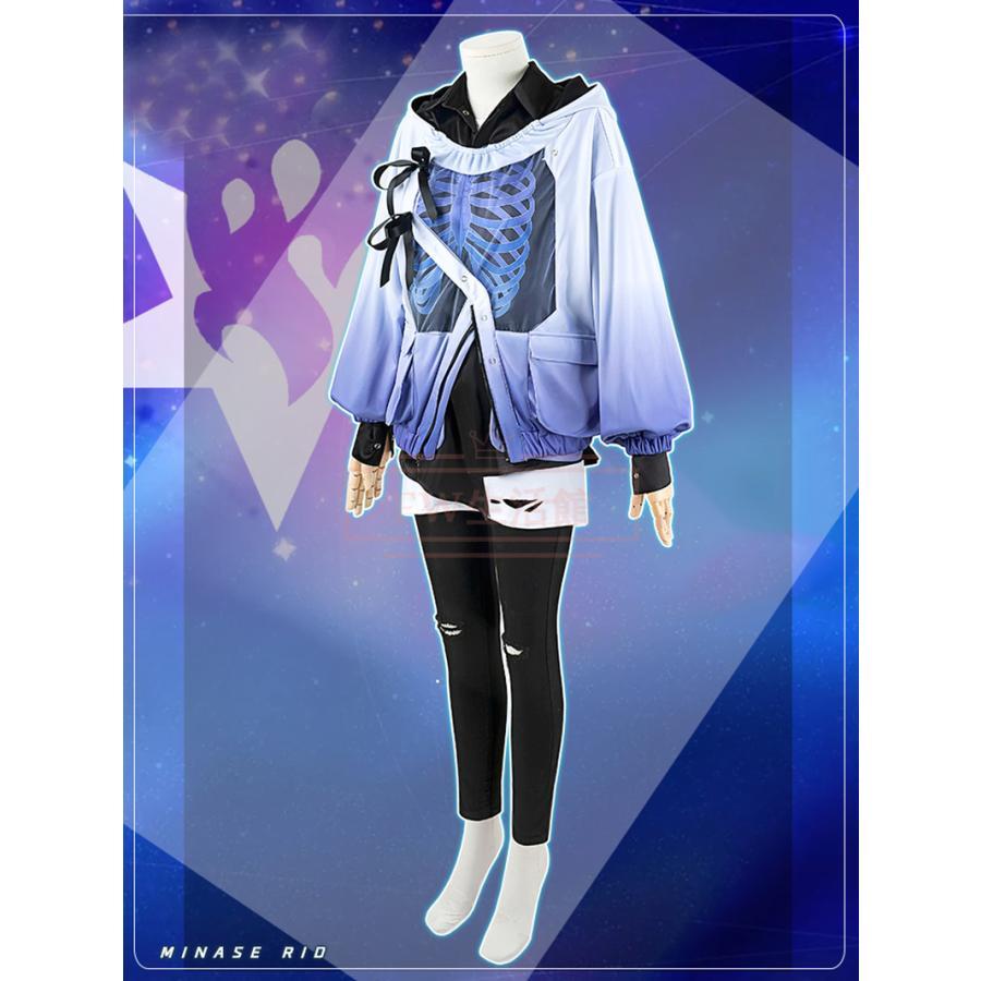バーチャルYouTuber VTuber 水無世燐央 コスプレ衣装 ウィッグ 靴 コスチューム 演出服 アニメ ゲーム ハロウィン cosplay 変装_4