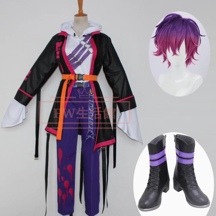 にじさんじ Uki Violeta 浮奇・ヴィオレタ コスプレ衣装 ウィッグ靴