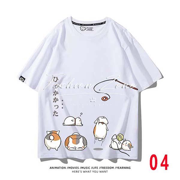 Tシャツ 夏目友人帳 ニャンコ先生 グッズ ティーシャツ 半袖 ブラック ゲーム ロゴ プレゼント 夏 吸汗 通気 速乾｜ishiyamahiroki｜11