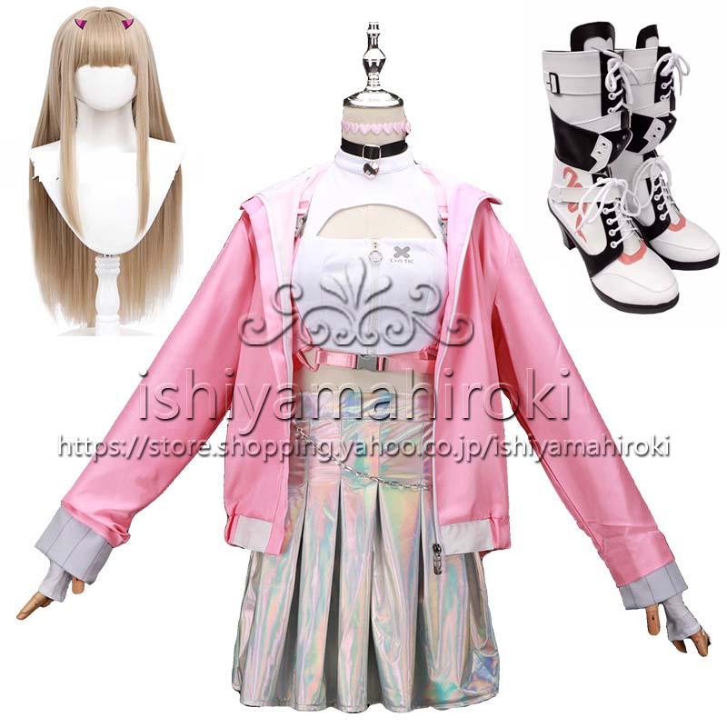 勝利の女神：NIKKE 風 バイパー/毒蛇/Viper コスプレ衣装 ウィッグ 靴  