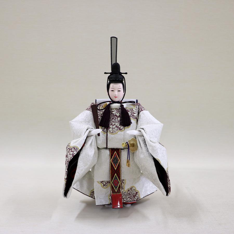千匠人形工房】雛人形 京都西陣織衣裳着 親王立雛飾り「平安雛