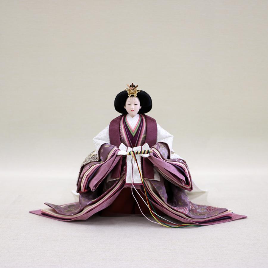 千匠人形工房】雛人形 京都西陣織衣裳着 親王立雛飾り「平安雛