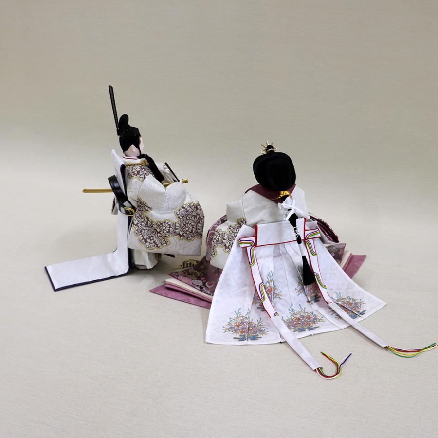千匠人形工房】雛人形 京都西陣織衣裳着 親王立雛飾り「平安雛