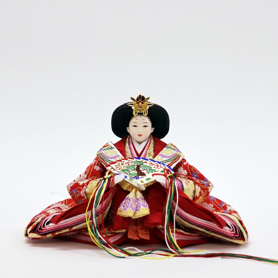 久月 【久月】雛人形 衣装着三段五人収納飾り 『よろこび雛』 : 石崎 