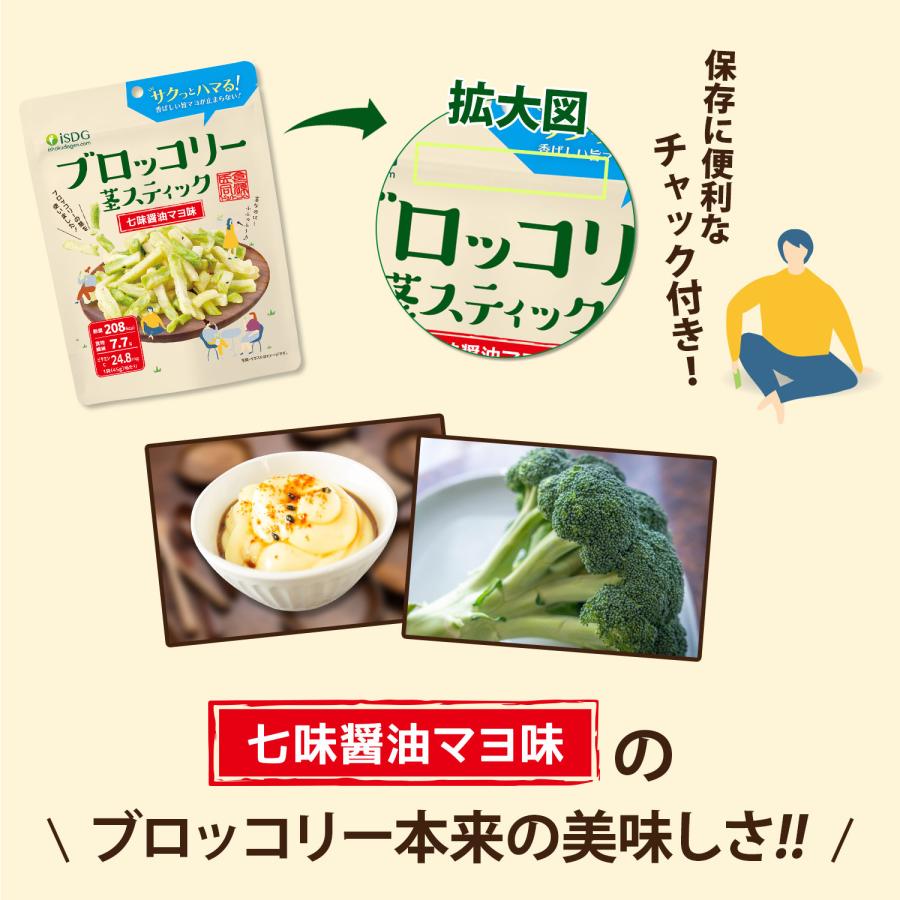 医食同源ドットコム ブロッコリー茎スティック 七味醤油マヨ味 8袋
