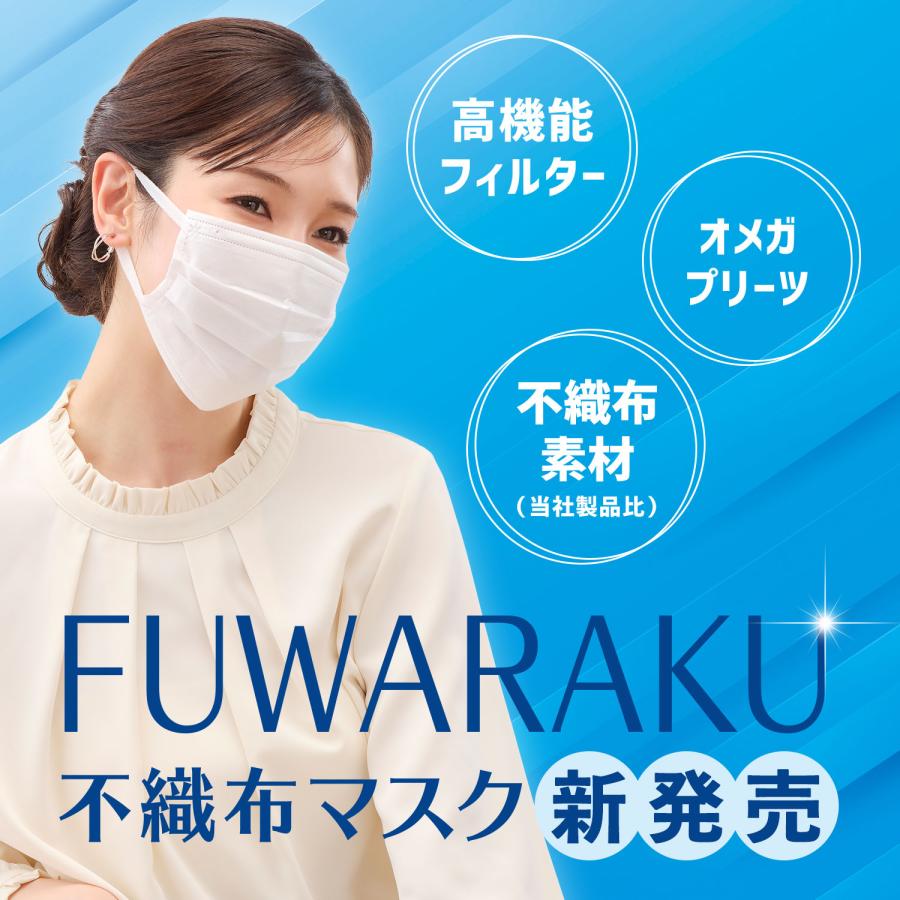 医食同源ドットコム 【65枚】FUWARAKU 不織布マスク ふつうサイズ