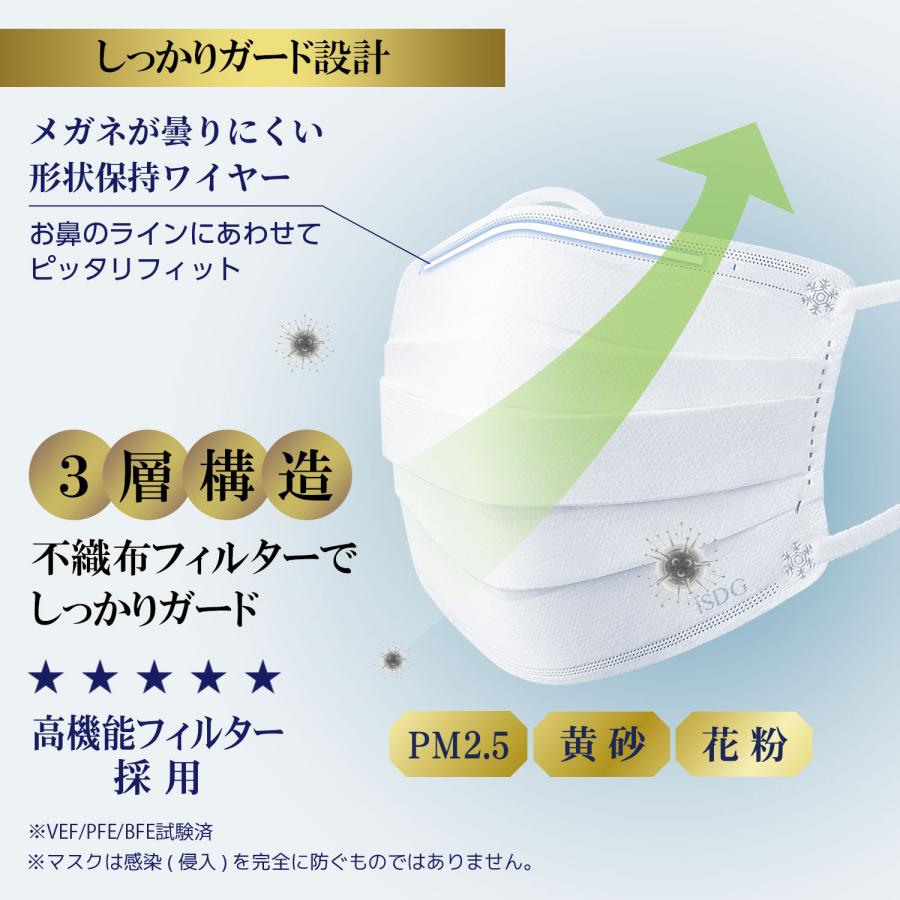 医食同源ドットコム 不織布マスク PREMIUM ふつう 7枚+3枚 / 立体型