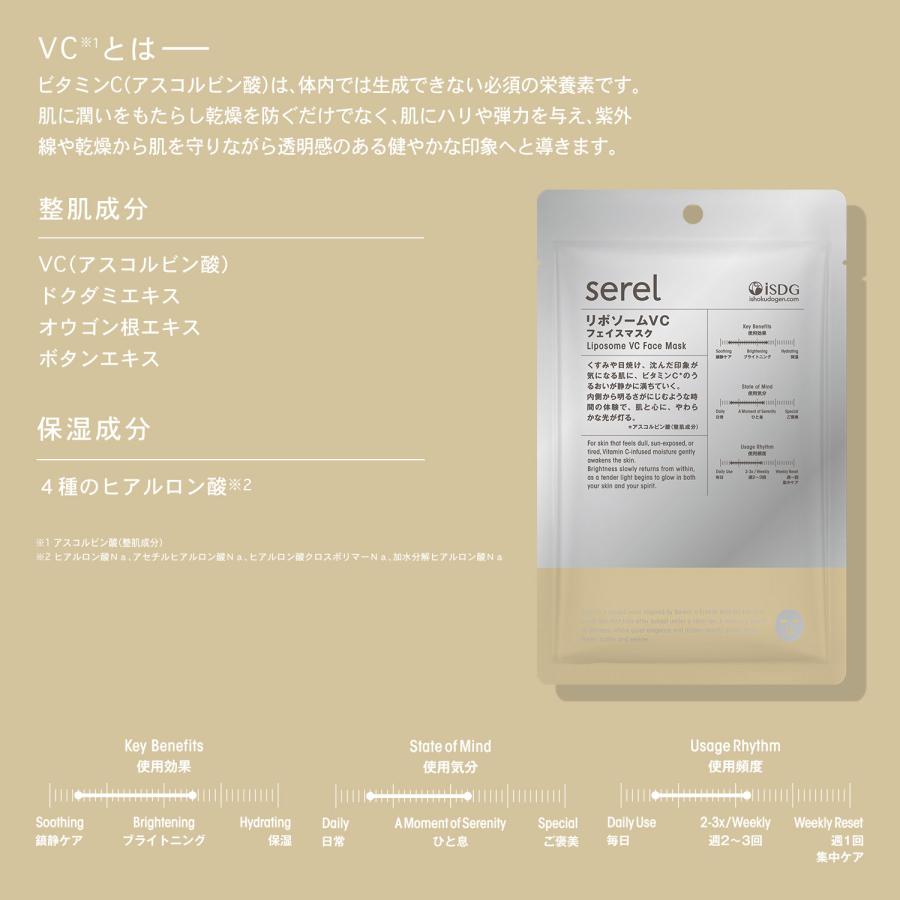 セレル リポソームVCフェイスマスク / セレル serel フェイスマスク シートマスク リポソームVC ビタミンC 美白 透明感 保湿 ツヤ肌 スキンケア 整肌 |  | 05
