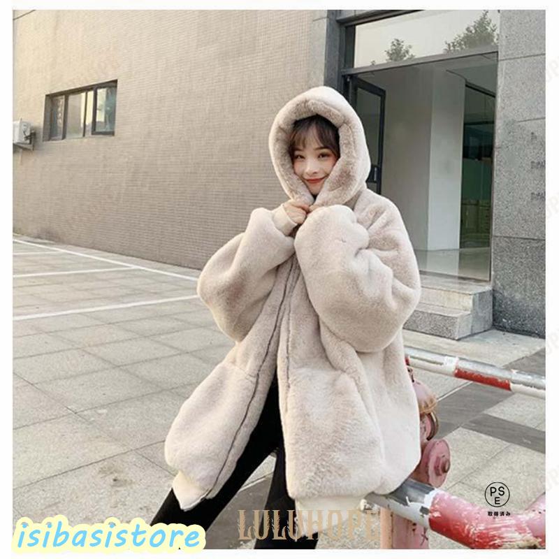 ファーコート フード付き コート アウター ジャケット レディース