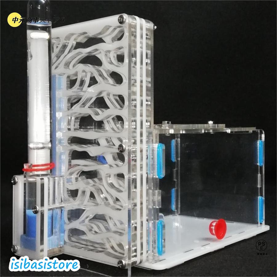 アントファーム アリの巣 蟻 飼育 観察 キット 蟻の巣 組立式 飼育容器 アクリルケース フラスコ 給水 小型 の商品画像