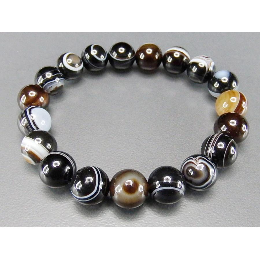 石街AAA-天眼石10mmブレスレット天神の眼天然石魔除け数珠 : 石街