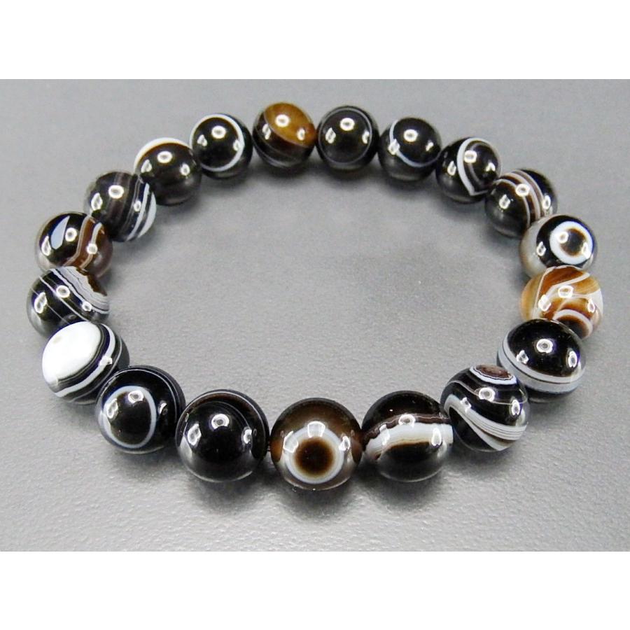 石街AAA-天眼石10mmブレスレット天神の眼天然石魔除け数珠 : 石街