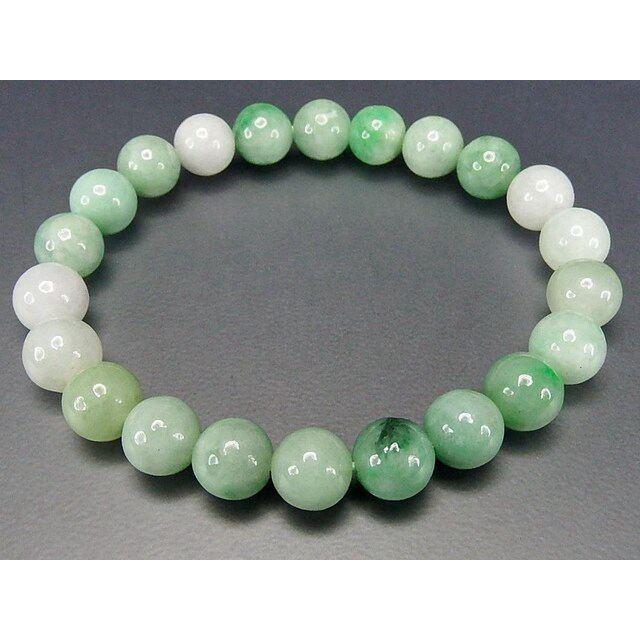 専門店 魔法の石で成功を得る ビルマ翡翠 パワーストーンブレスレット
