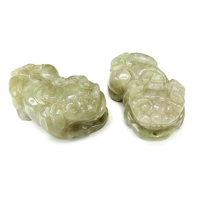 財運の象徴☆白翡翠の貔貅 ☆天然石 【公式通販】