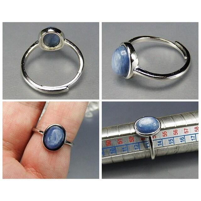 AAカイヤナイト指輪天然石シンプルリング12号前後107-009 : 03225 : 石 