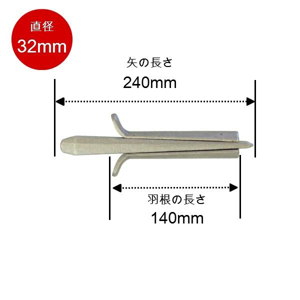 平戸金属工業 セリ矢 直径:32mm 1本入り 石割工具 石材/コンクリート