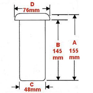 高級ステンレス お墓用花立 筒径：48mm（大） 中入れ式ツバなし 1対2本セット [S-48(大)]｜isikenshop｜02