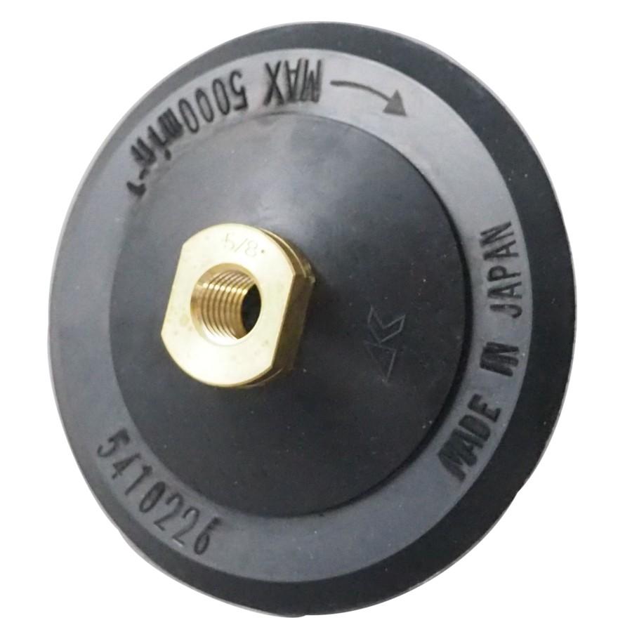 ハンドポリッシャー用 面ファスナー付パット 直径125mm ゴム製 M16ネジ