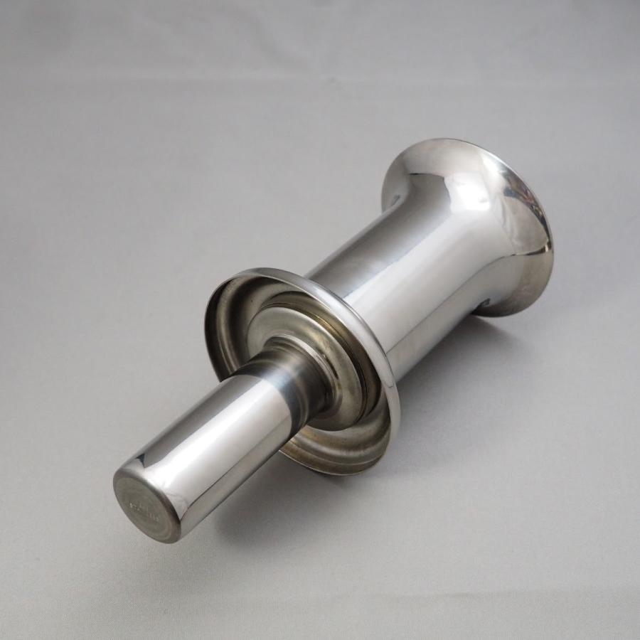 お墓用 花立 ステンレス製 中入れ式 ツバ付 細長タイプ 筒径:34mm 1対2