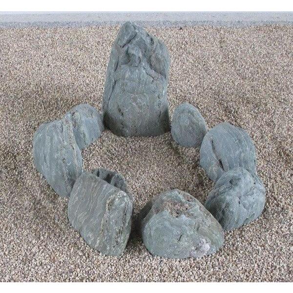 YI-15 土留石（8石組）【国産・日本産・愛媛県産】 【伊予青石