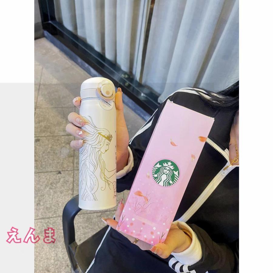 2024 スターバックス starbucks 水筒 魔法瓶 ステンレスボトル 桜 水筒 500ml 保冷保温 魔法瓶 男女兼用 直飲み プレゼント お祝い｜isis-st｜04