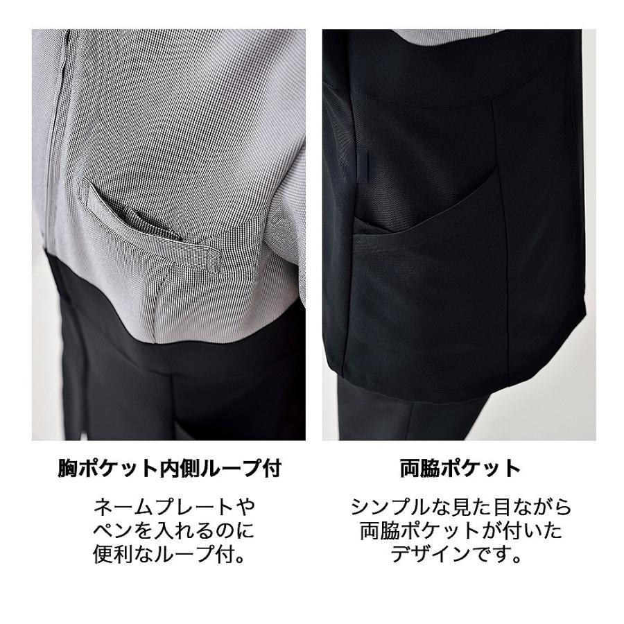 ELEFEE エレフィ エステティック 千鳥柄 ワンピース ブラック