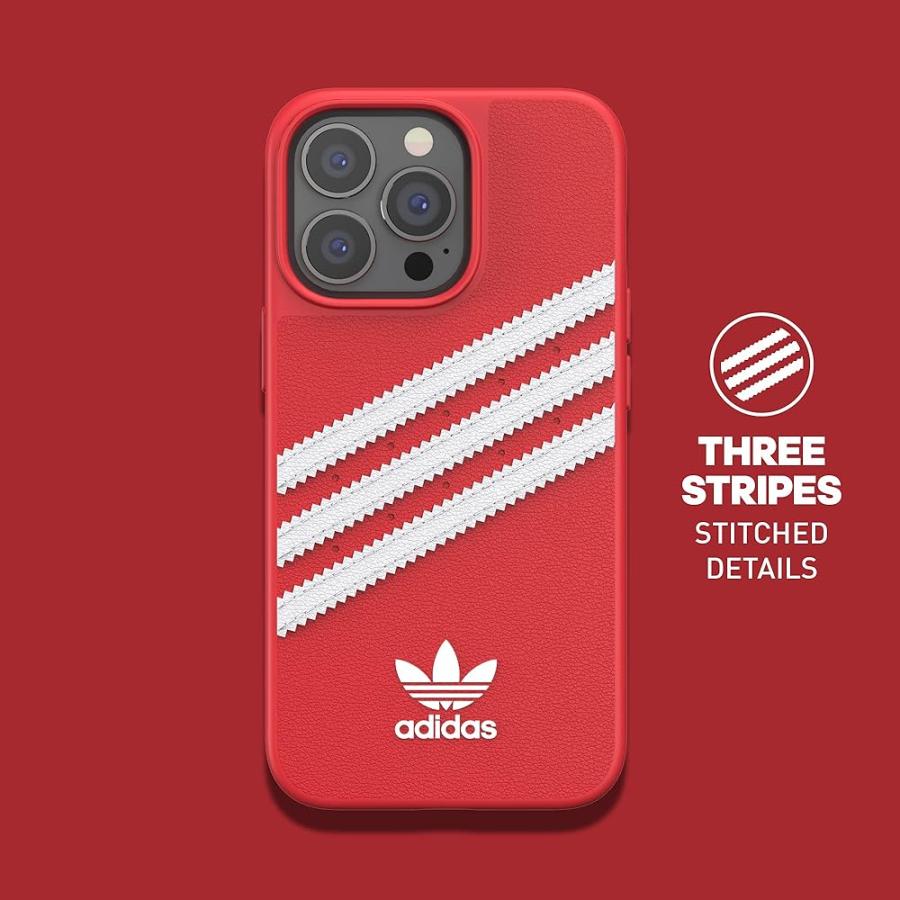 adidas iPhone13Pro ケース カバー サンバ 3-ストライプス & ロゴ スカーレット SAMBA scarlet 47117｜isitobara｜05