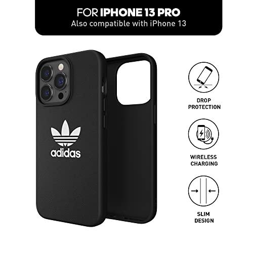 adidas iPhone13Pro ケース カバー トレフォイルロゴ ブラック BASIC black/white 47096｜isitobara｜02