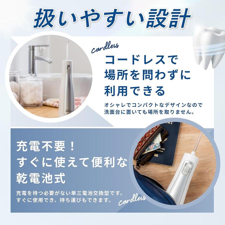 世界シェアNo.1 Waterpik 口腔洗浄器 ジェットウォッシャー コードレス