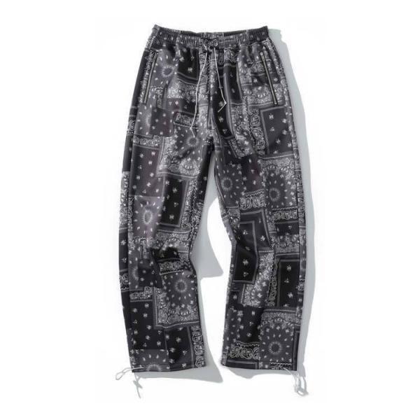 シェフパンツペイズリー柄バンダナ柄ワイドパンツンズイージーパンツ