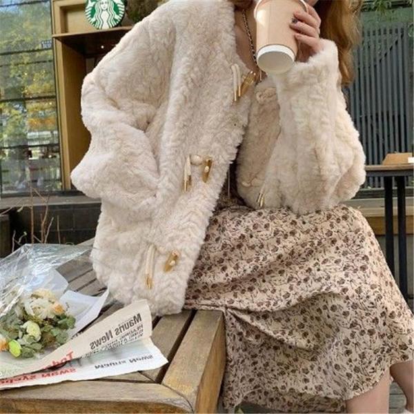 ノーカラーコート レディース ジャケット 冬服 厚手 ゆったり 暖かい