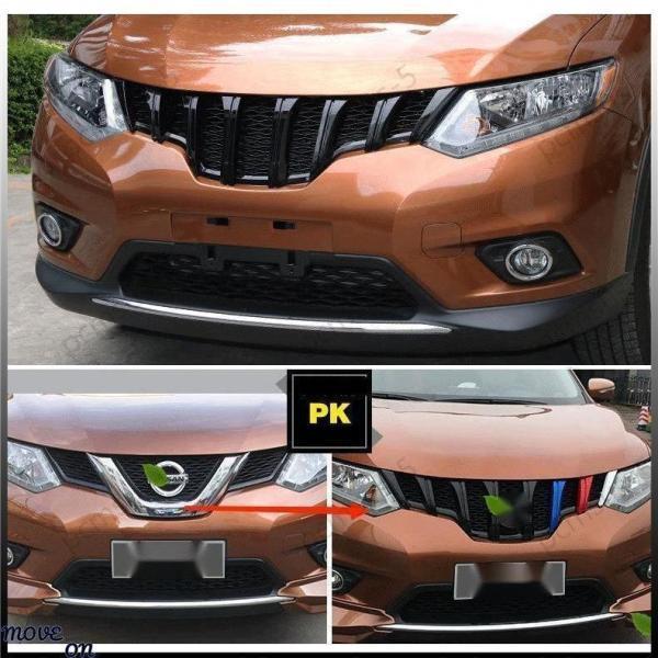 エクストレイル t32フロントグリル 新品 エクストレイル T32 X-TRAIL フロントグリルカバー タイプC : 石