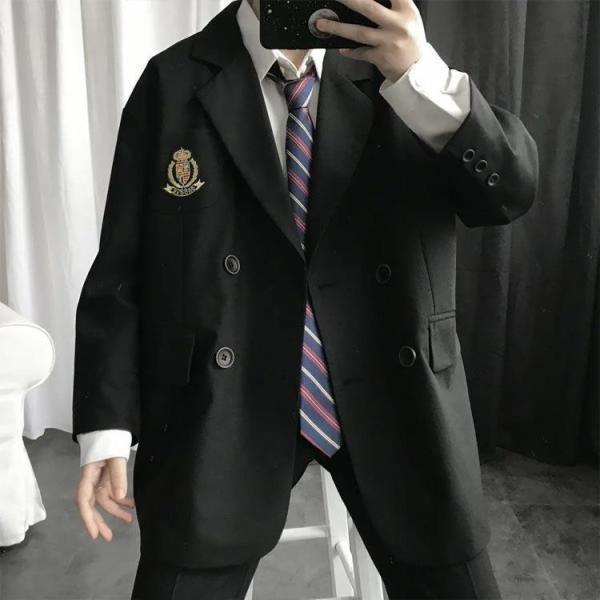 制服 学生服 スクール ブレザー 上下セット 4点セット 高校生 男子用