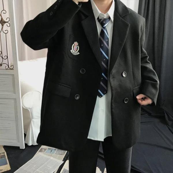 制服 学生服 スクール ブレザー 上下セット 4点セット 高校生 男子用
