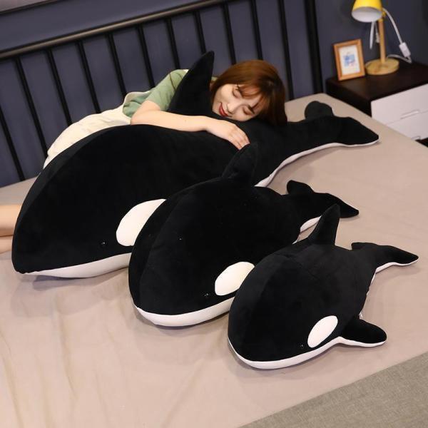 ぬいぐるみ シャチ 特大 大きい 海洋動物 抱き枕 柔らか ふわふわ 癒さ 