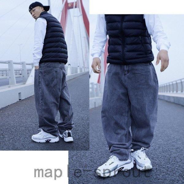 極太デニム 新色 クラシック B系 男女 ジーンズ ストリート バギー