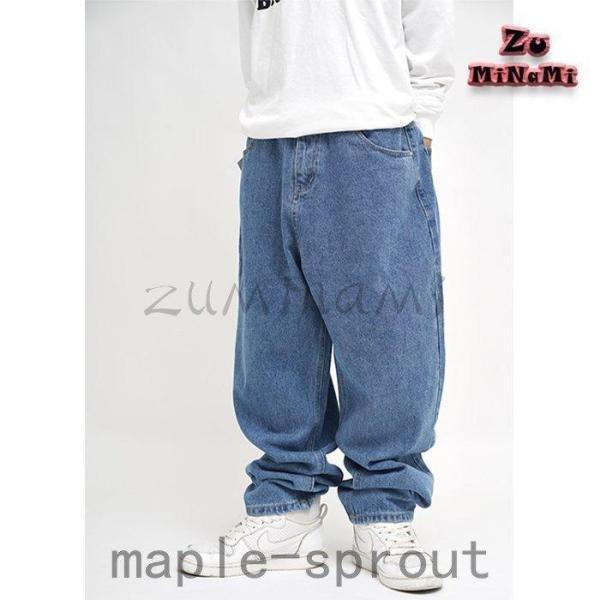 極太デニム 新色 クラシック B系 男女 ジーンズ ストリート バギー