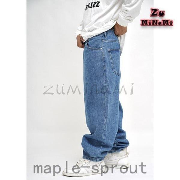 極太デニム 新色 クラシック B系 男女 ジーンズ ストリート バギー