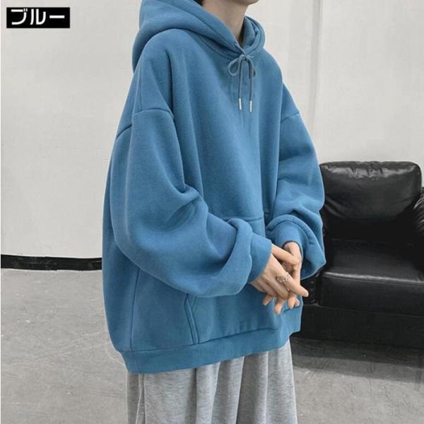 パーカー メンズ フード付き プルオーバー 長袖 ス おしゃれ シンプル