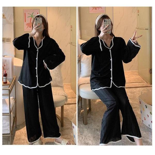 パジャマ 上下セット レディース 女性 婦人 大きいサイズあり 長袖 長