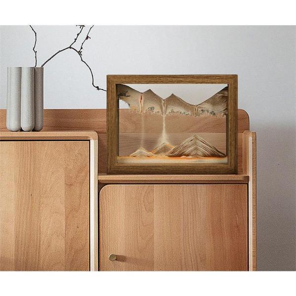 サンドピクチャー 砂時計 3D 置物 絵画 砂時計画像 流れ砂時計 装飾品