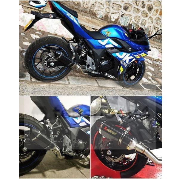 バイクマフラー スリップオンマフラー バイクサイレンサー GSX250R V
