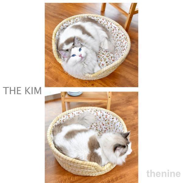 猫用ベッド 猫ちぐら カゴ ペットベッド 夏 キャットハウス バスケット