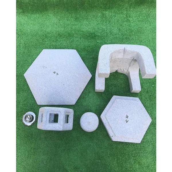 石灯篭 灯篭 古代型 天然御影石 直径36cm高さ45cm設置用資材付き 灯籠 石長石材 通販 Yahoo ショッピング