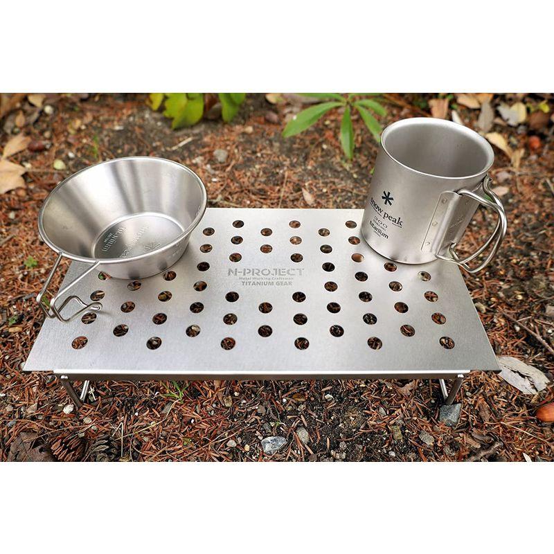 N-project フルチタンテーブル 超軽量 折畳式でコンパクト 登山 ソロキャンプ FULL TITANIUM TABLE project フルチタンテーブル 超軽量 折畳式でコンパクト 登山 ソロキャンプ FULL TITANIUM TABLE サイズ ×