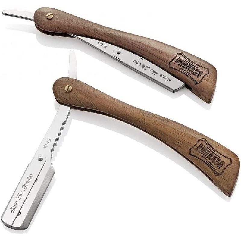 新春セール PRORASO (ポロラーソ) プロフェッショナル オールドスタイル レザー カミソリ 本格深剃り 折りたたみ式 髭剃り イタリア製 1個 【QGW2089873200】(10746円)