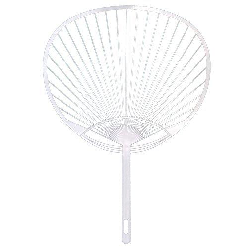 企業組合辻芳商店 うちわ骨レギュラーサイズ白 100本 白 34 24 0 4cm 素敵な
