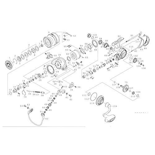 ダイワ Daiwa 純正パーツ 18 イグジスト Lt2500 Xh ハンドル 部品番号 114 部品コード 1h2a68 h2a68 A B07tyv7r5m 2304 ネットショップ アイエスケー 通販 Yahoo ショッピング